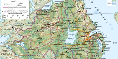 Карта улиц Северной Ирландии