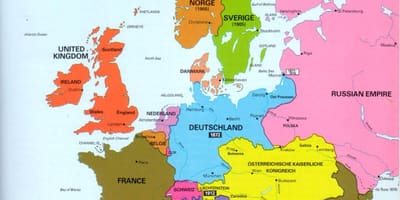 Карта Ирландии и Европе