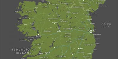 Представитель Ирландии на карте