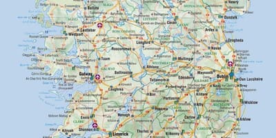 Карта Ирландии