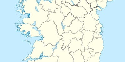 Карта острова Ирландия