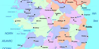 Карта Ирландии