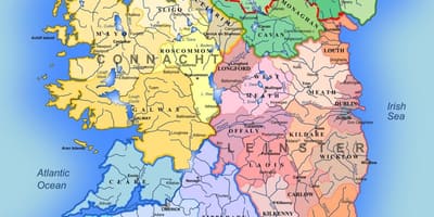 Карта реки Ирландии карта для детей