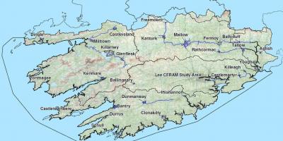 Подробная карта Западной Ирландии